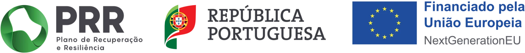 Plano de Recuperação e Resiliência, República Portuguesa e Financiado pela União Europeia — NextGenerationEU